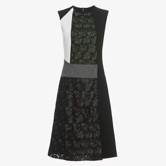 Derek Lam Colorblock Lace Dress, Size 6 - Picture 1 of 7
